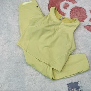 Lululemon Athletica Neon Yellow Activewear Set- Like New!